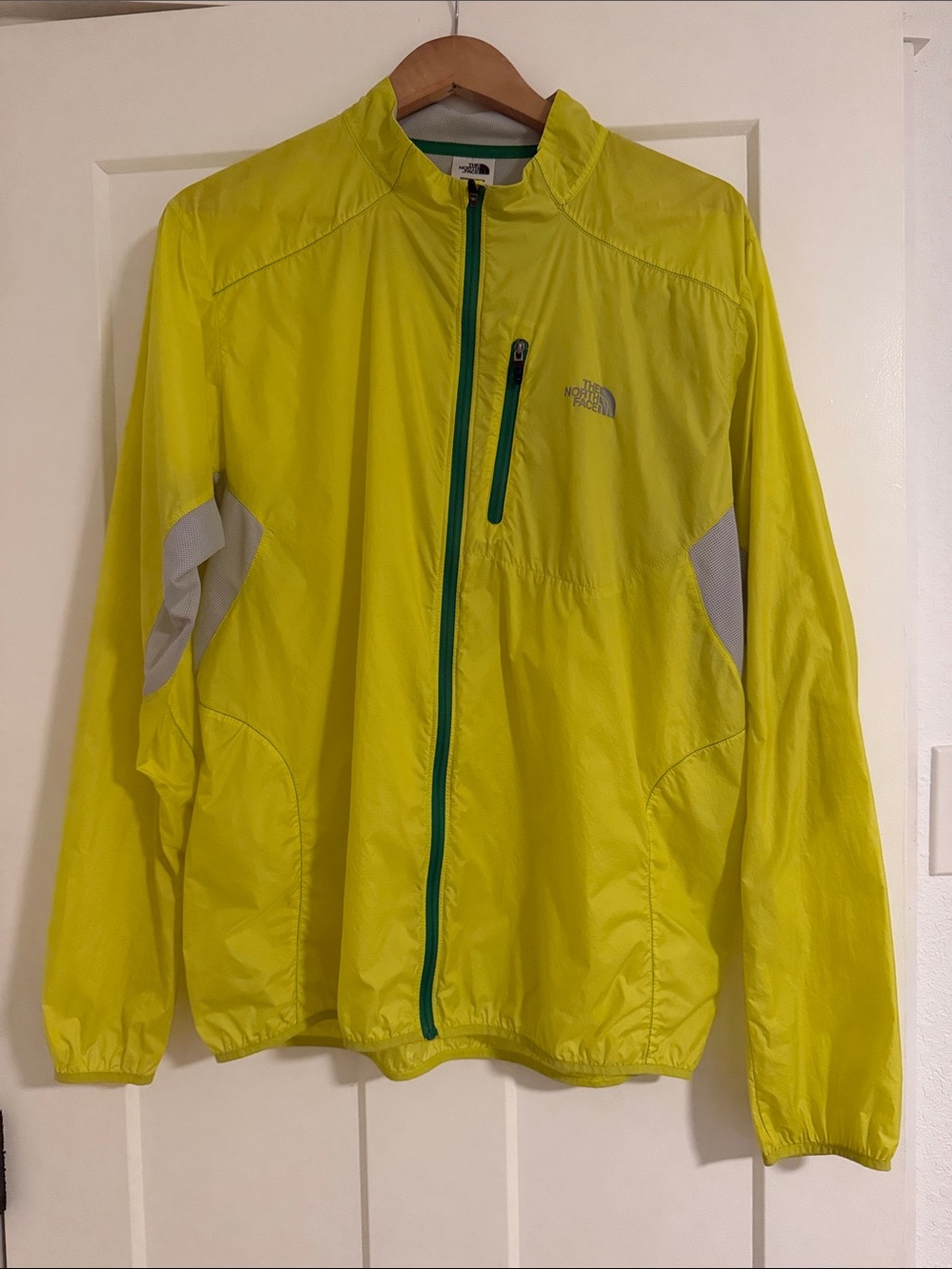 The North Face Neon Yellow Full-Zip Lightweight Running Jacket